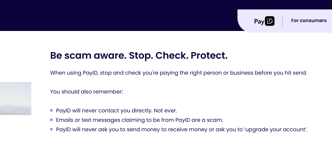 PayID security checklist