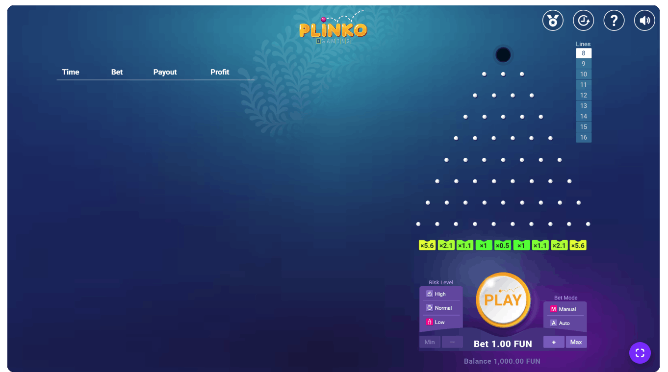 Plinko by BGaming