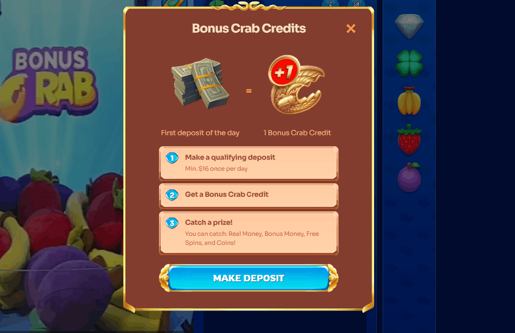 Cleobetra Casino Bonus Crab