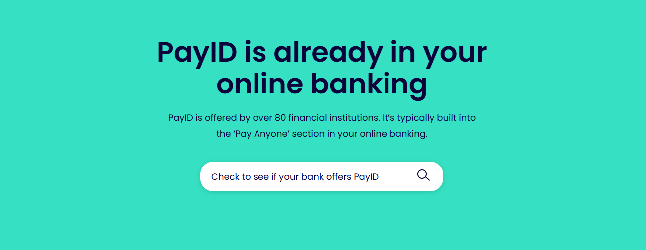 PayID supported banks