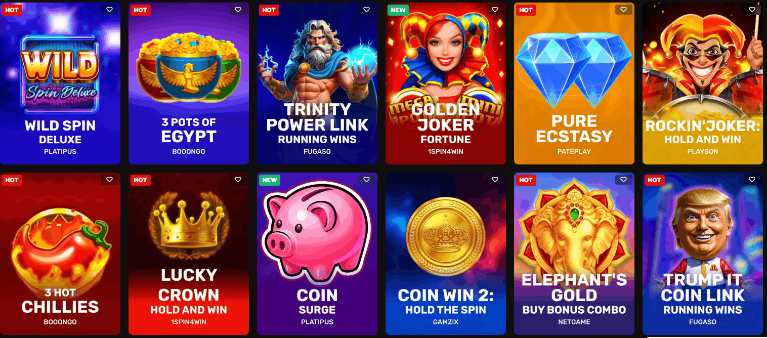 CrownGold Casino jackpots