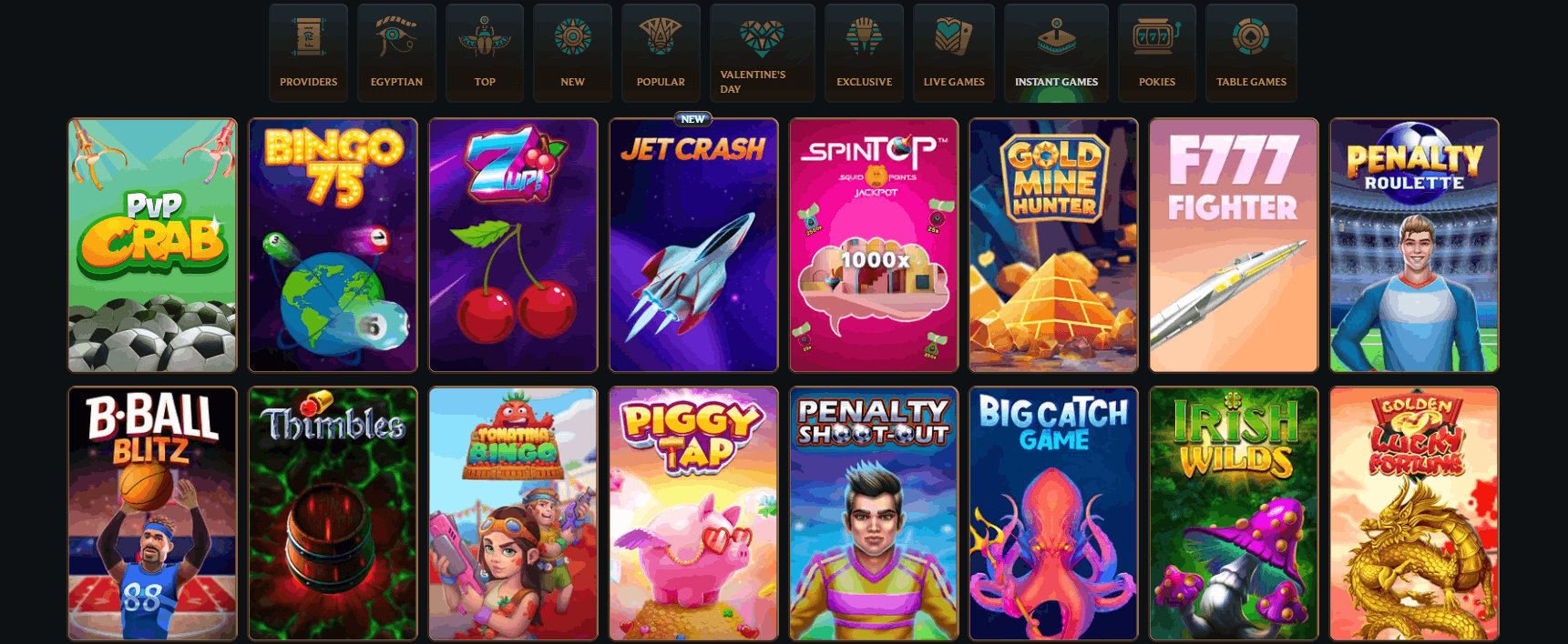 Talismania Casino Instant games