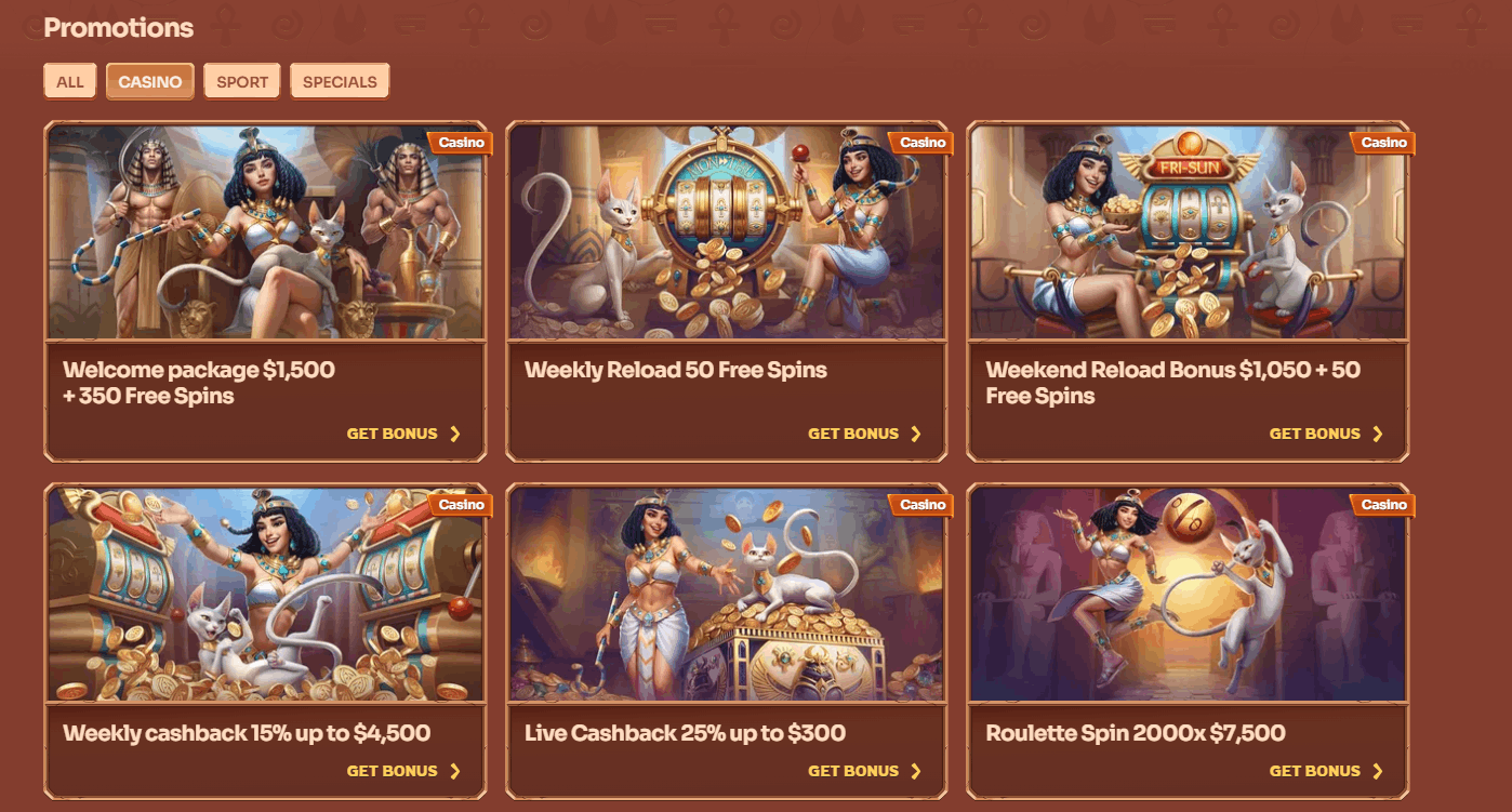Cleobetra Casino Bonuses