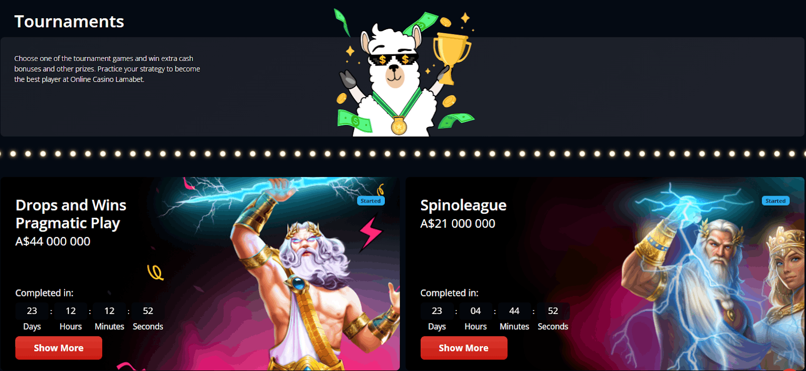 LamaBet Casino Tournaments