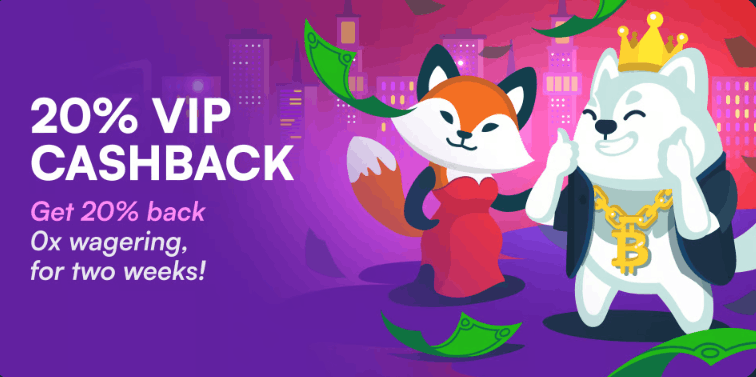 Wild.io Casino Cashback deal