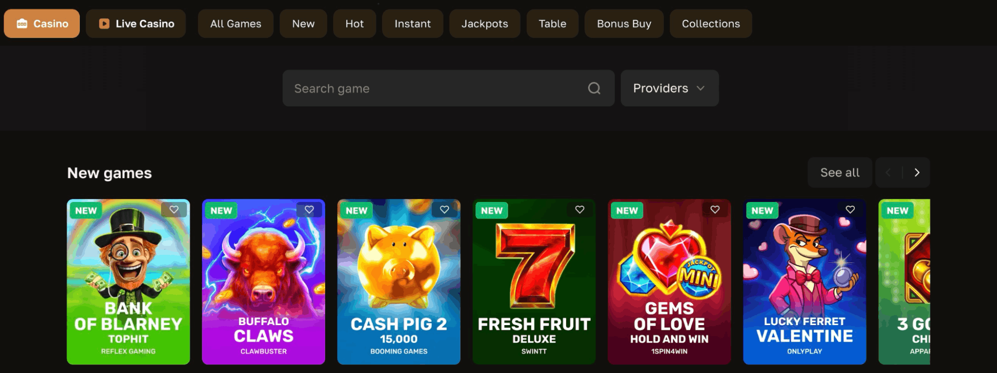 CrownGold Casino real money games