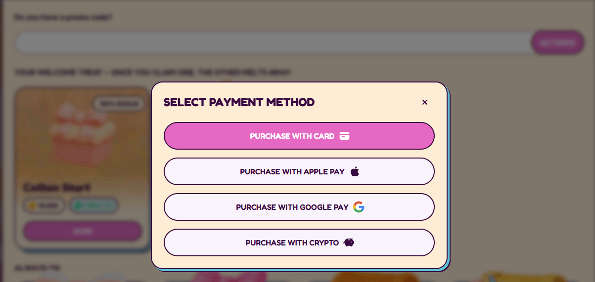 sweeps casinos payment methods