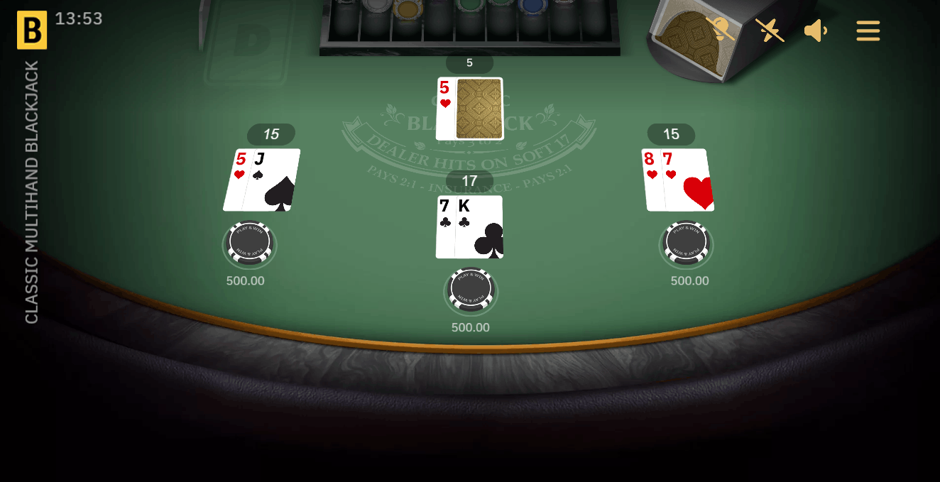Multihand Blackjack