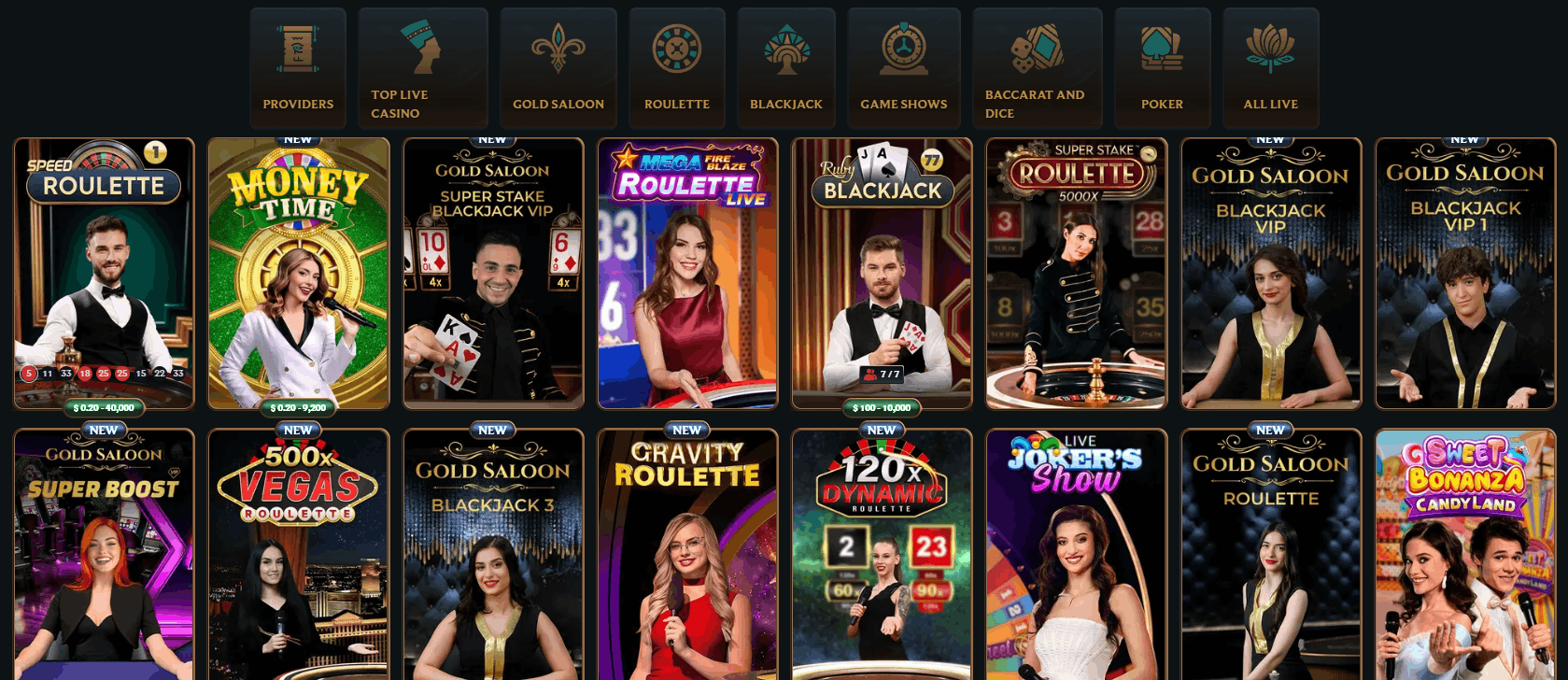 Talismania Casino Live Casino Games