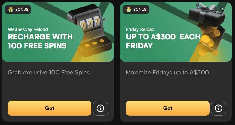 NewLucky Casino Reload Bonuses