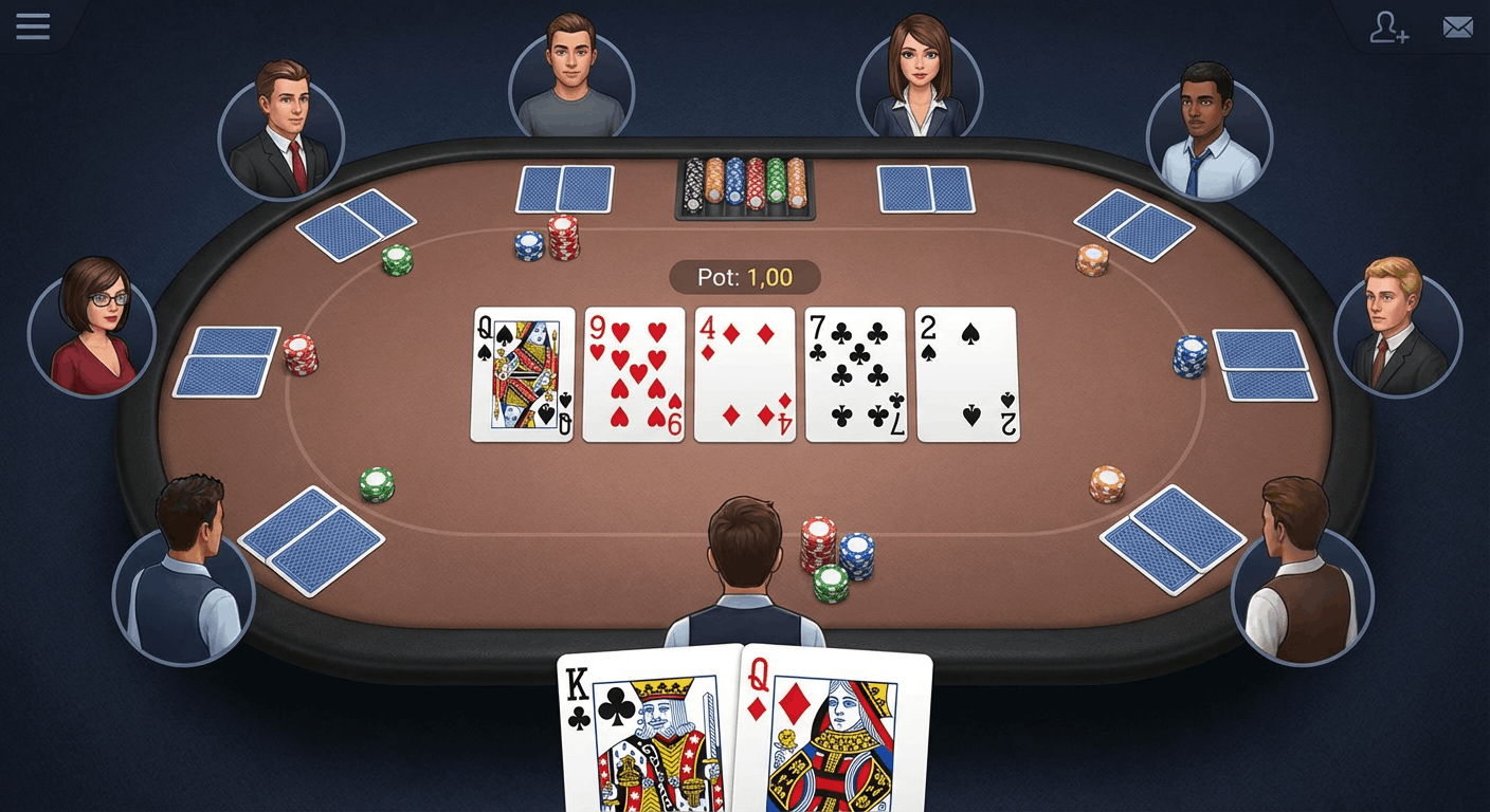 Calling Too Often poker table game