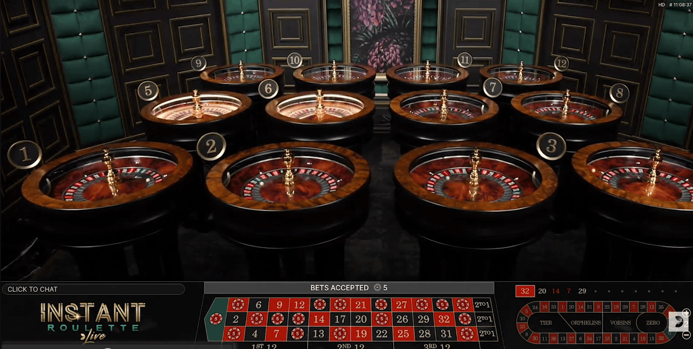 Instant Roulette by Evolution