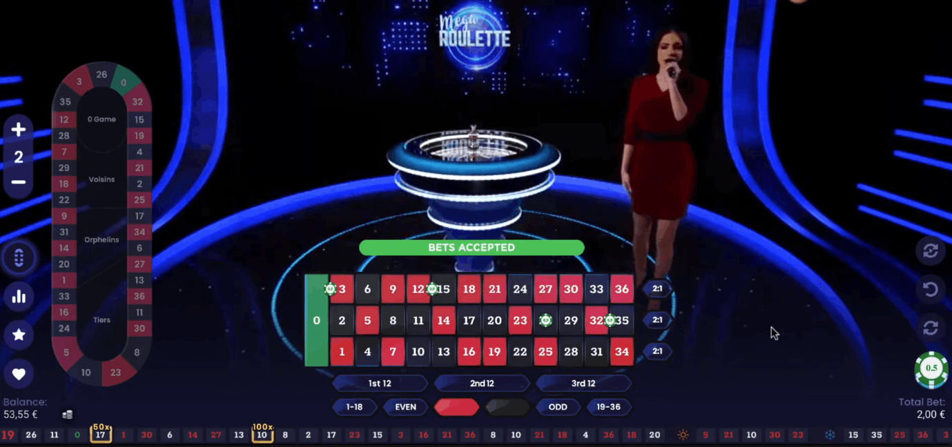 Mega Roulette by Pragmatic Play Live