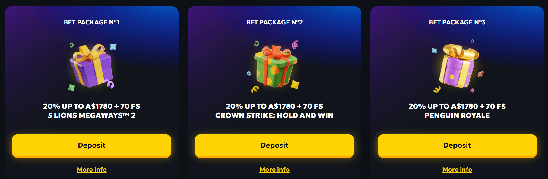 Casabet Casino reload bonus packages