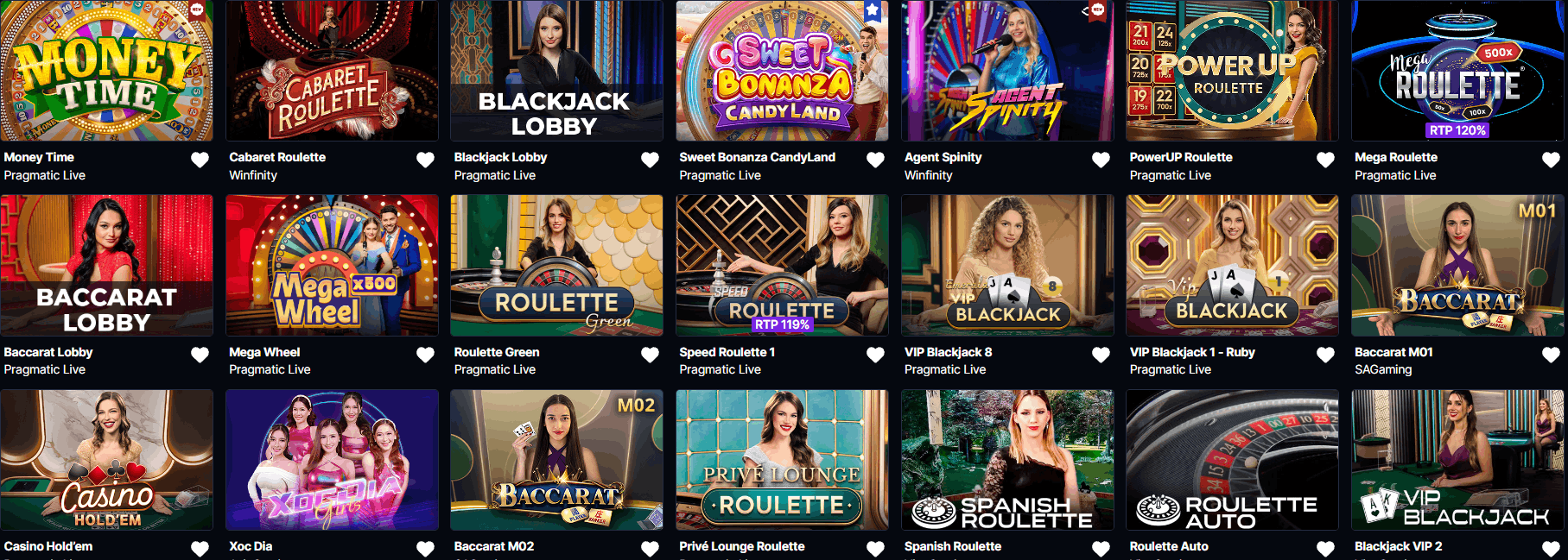 Betflare Casino live dealer games