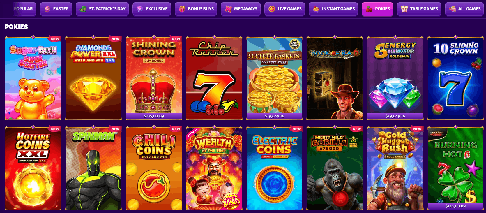 Midarion Casino pokies