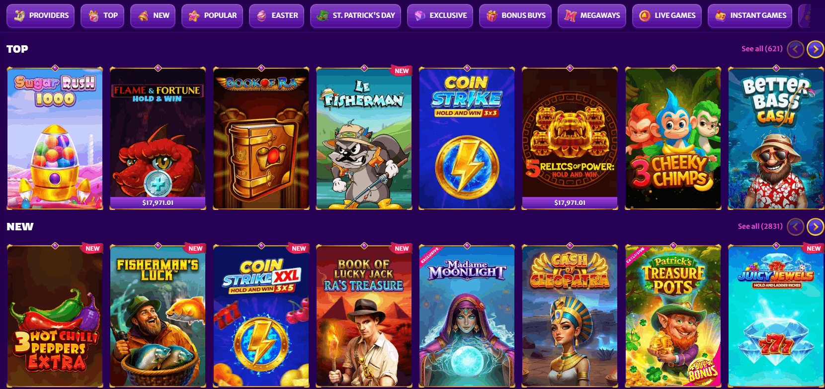 Midarion Casino games