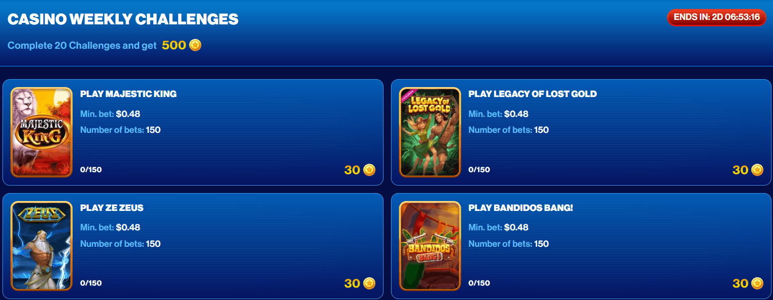 Spins of Glory Casino tournaments and challenges