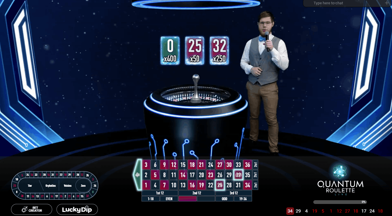 Quantum Roulette by Playtech Live