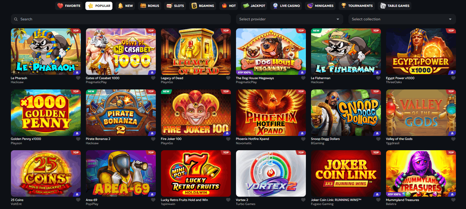 Casabet Casino real money games