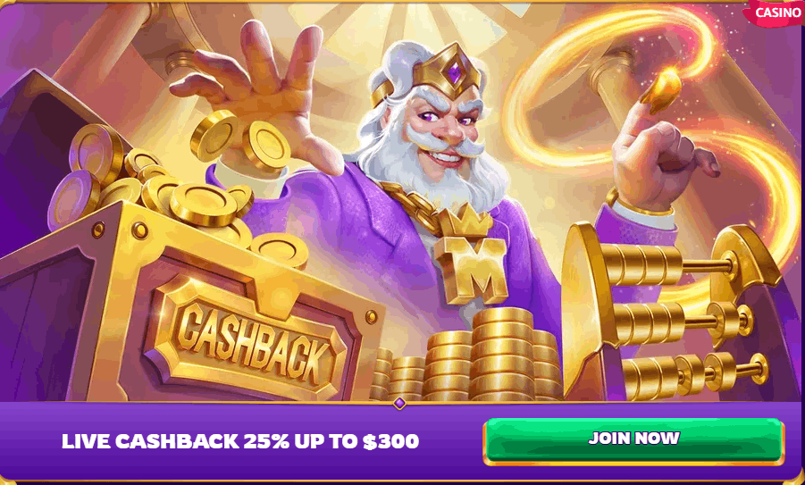 Midarion Casino live cashback deal