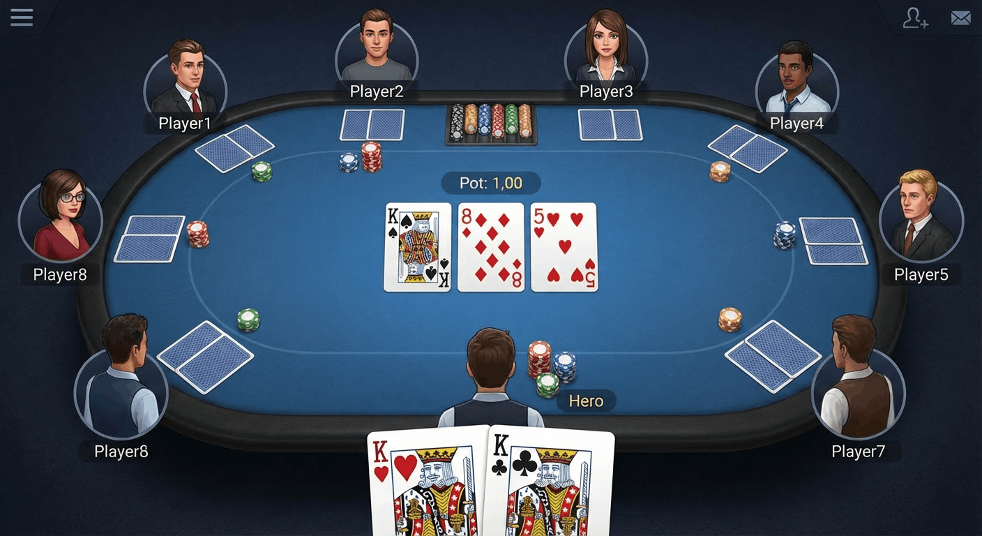 Playing Too Passively poker table game