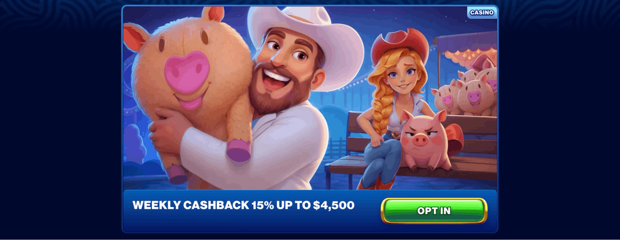 Spins of Glory Casino weekly cashback