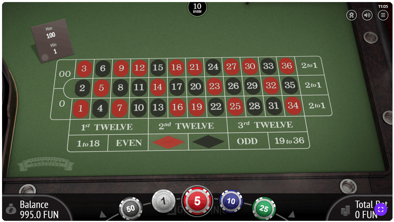 American Roulette by BGaming