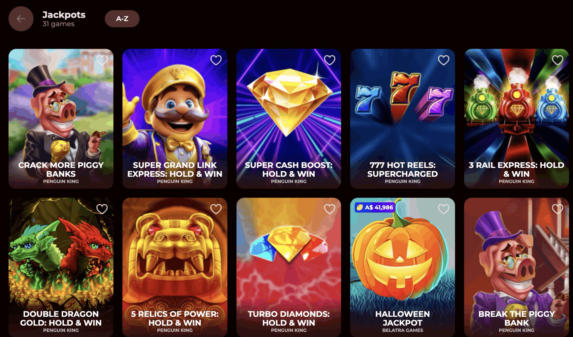 Roman Casino jackpot games