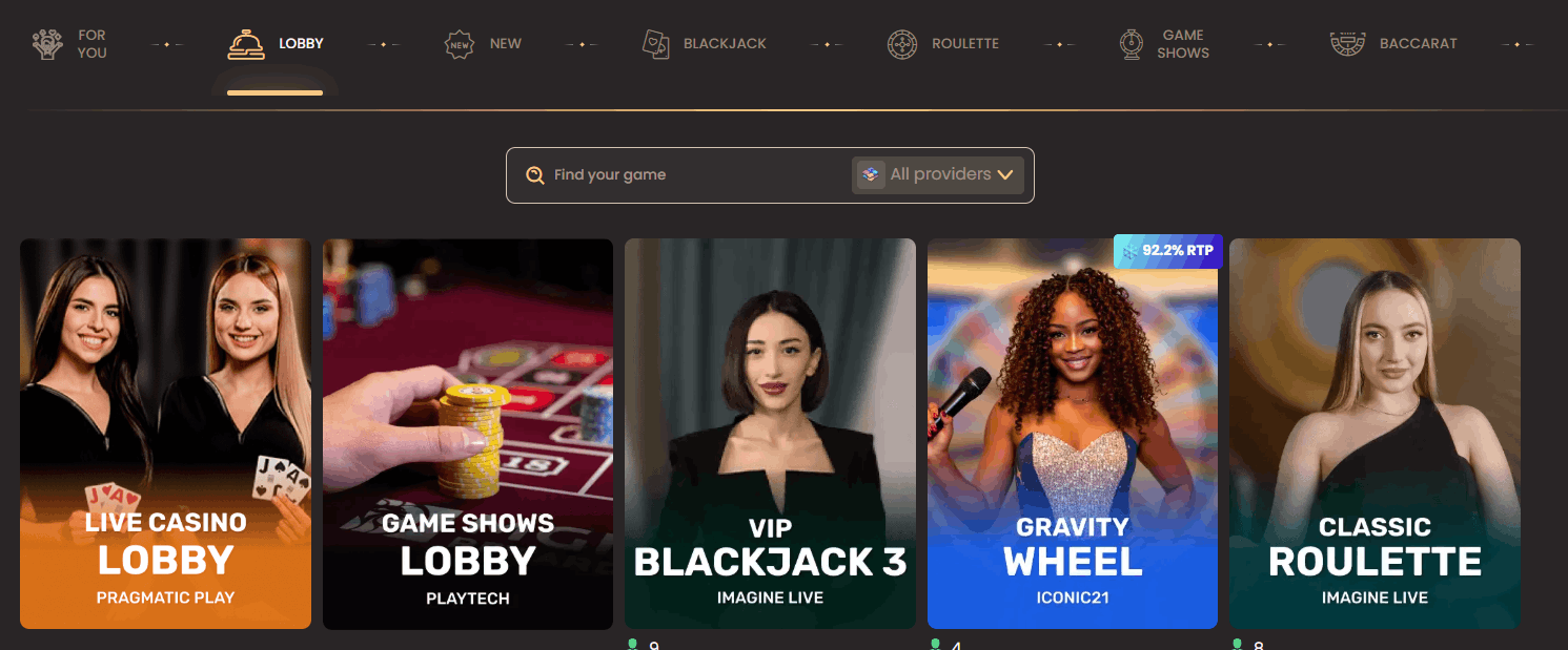 National Casino live dealers