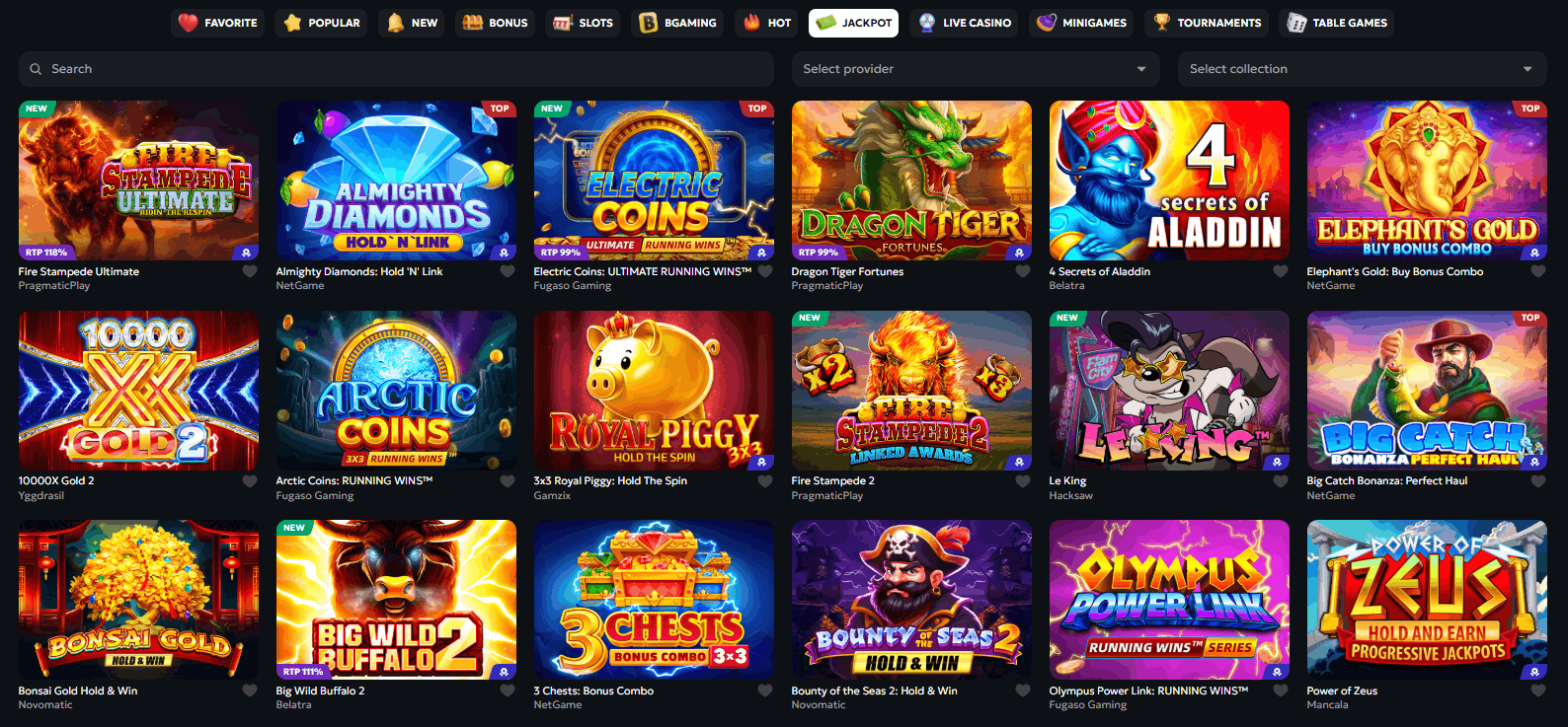 Casabet Casino jackpots