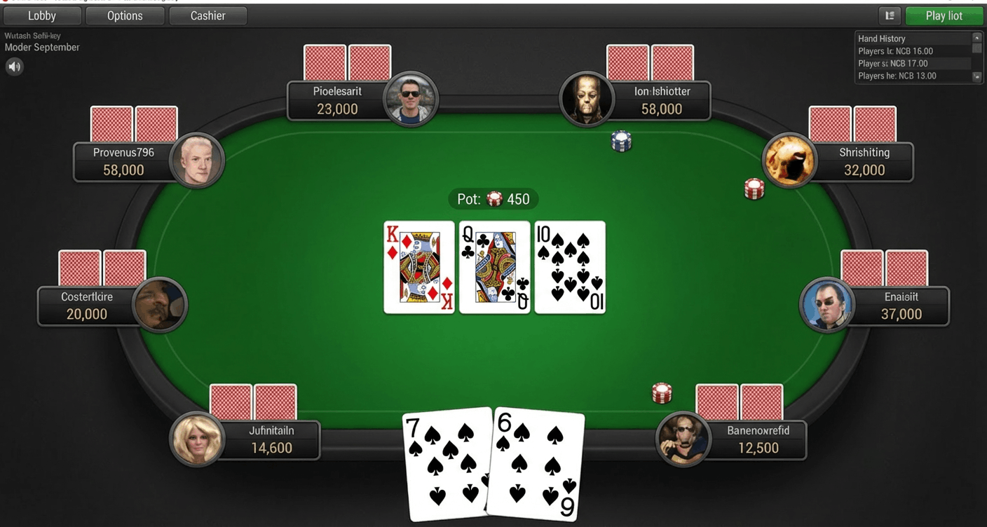 Bluffing Too Much poker table game