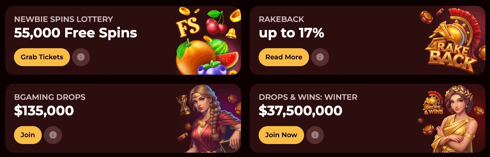 Roman Casino tournaments