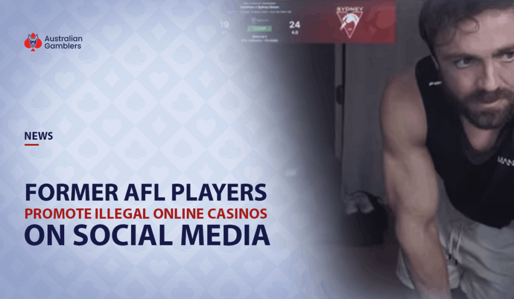 Former AFL Players Promote Illegal Online Casinos to Fans on Social Media