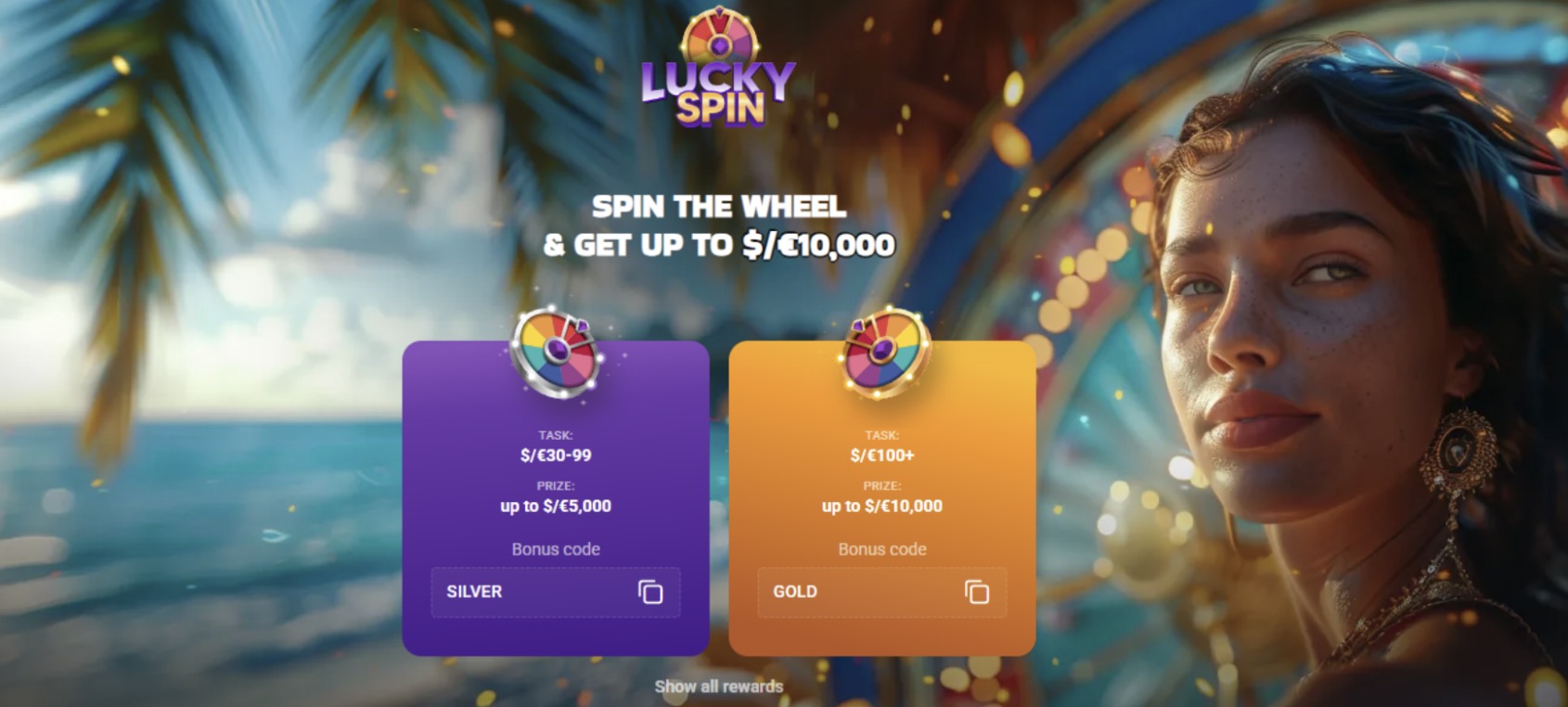 Lucky Vibe Casino Lucky Spin promo wheels