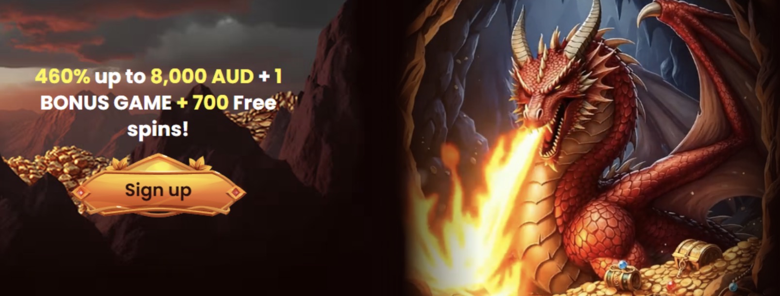 DragonSlots Casino welcome bonus high roller deal
