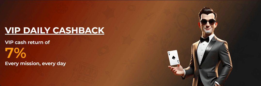 VegaZone Casino VIP daily cashback
