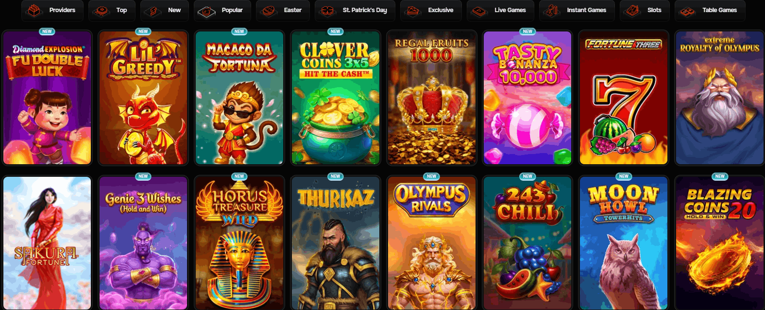 Revolution Casino pokies