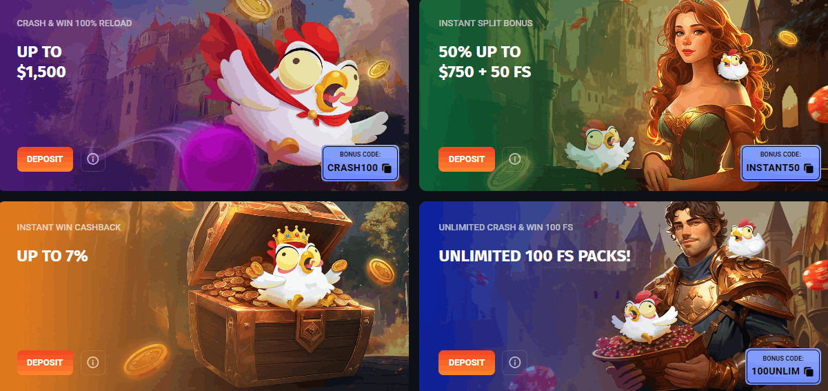 SlotLords Casino instant win promotions