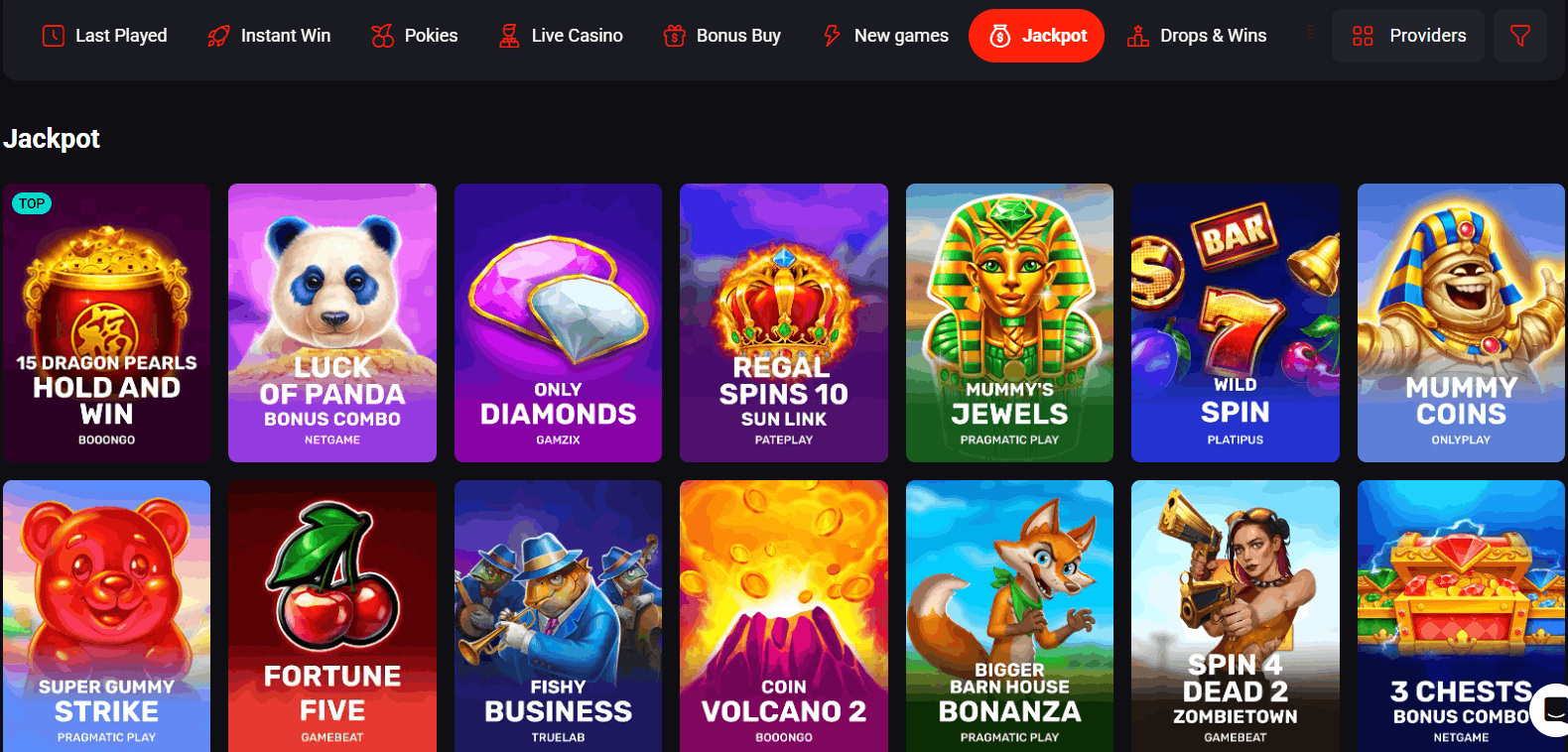 N1Bet Casino jackpot games