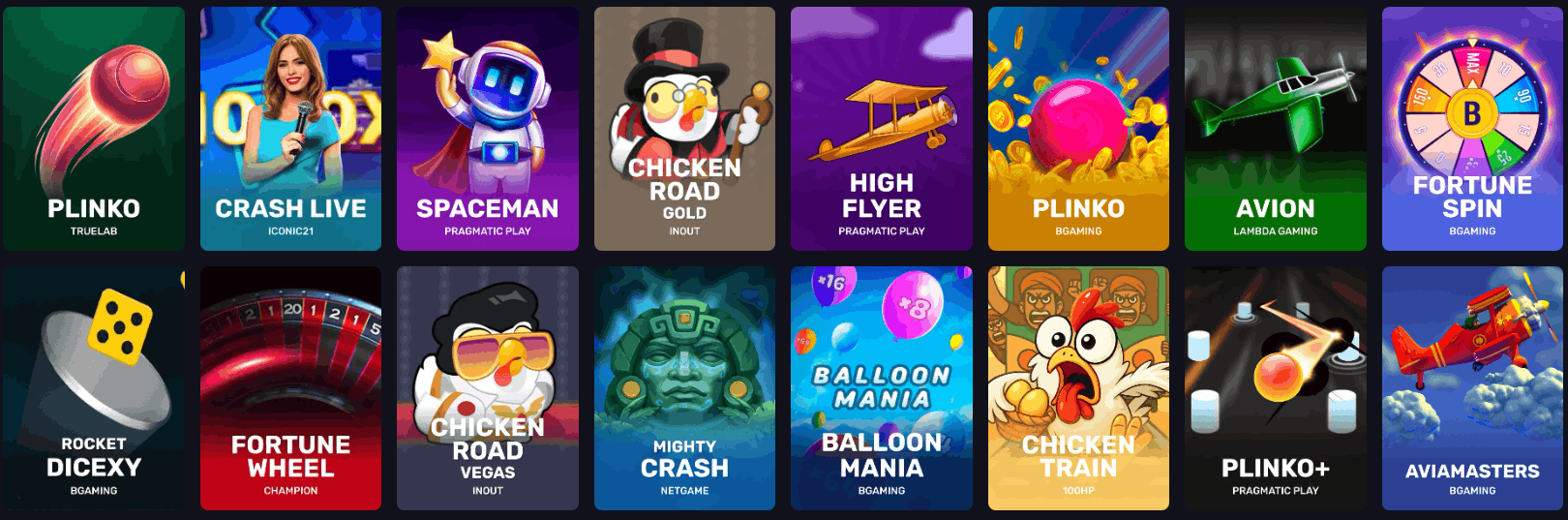 RollXO Casino instant win games