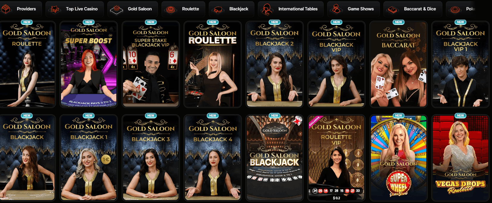 Revolution Casino live dealers