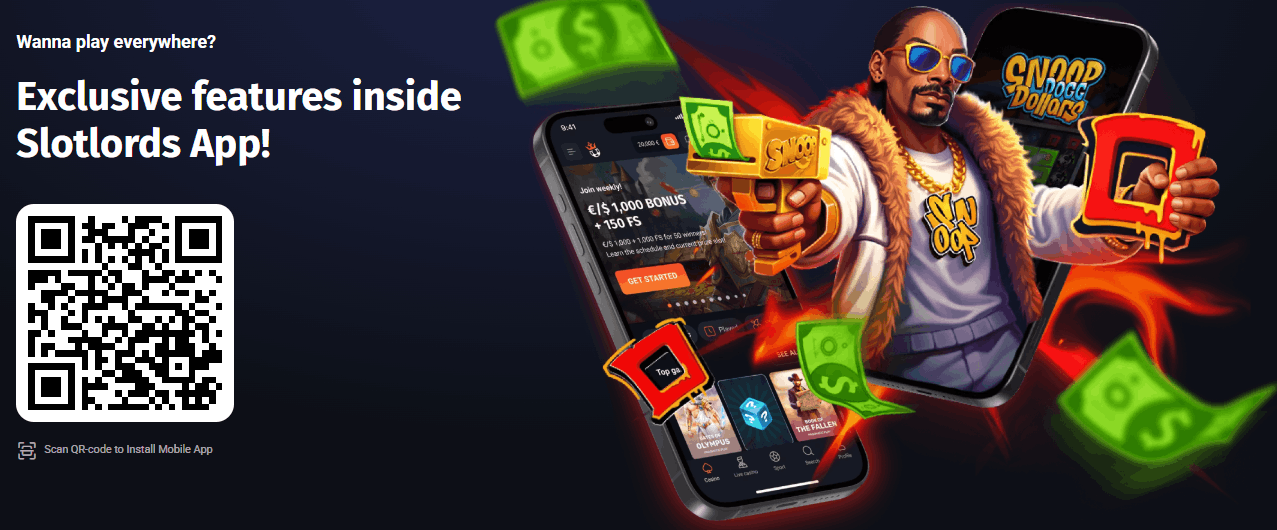 SlotLords Casino mobile app