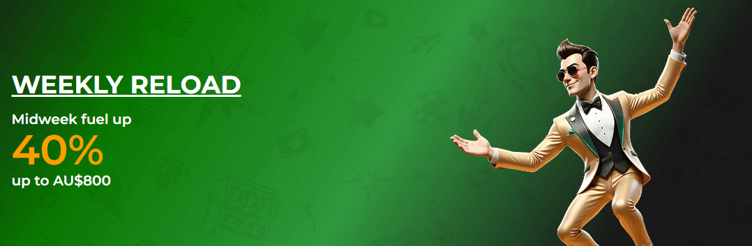 VegaZone Casino Weekly reload promo