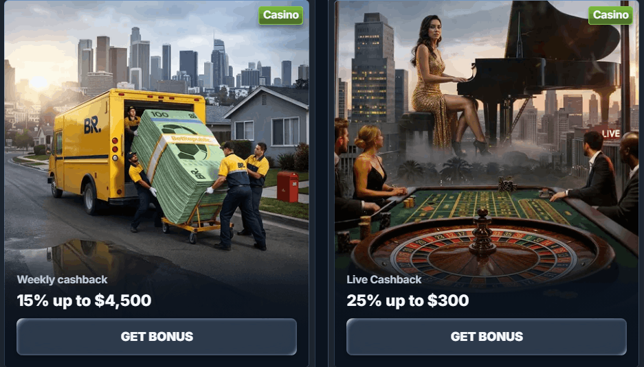 BetRepublic Casino cashback promos