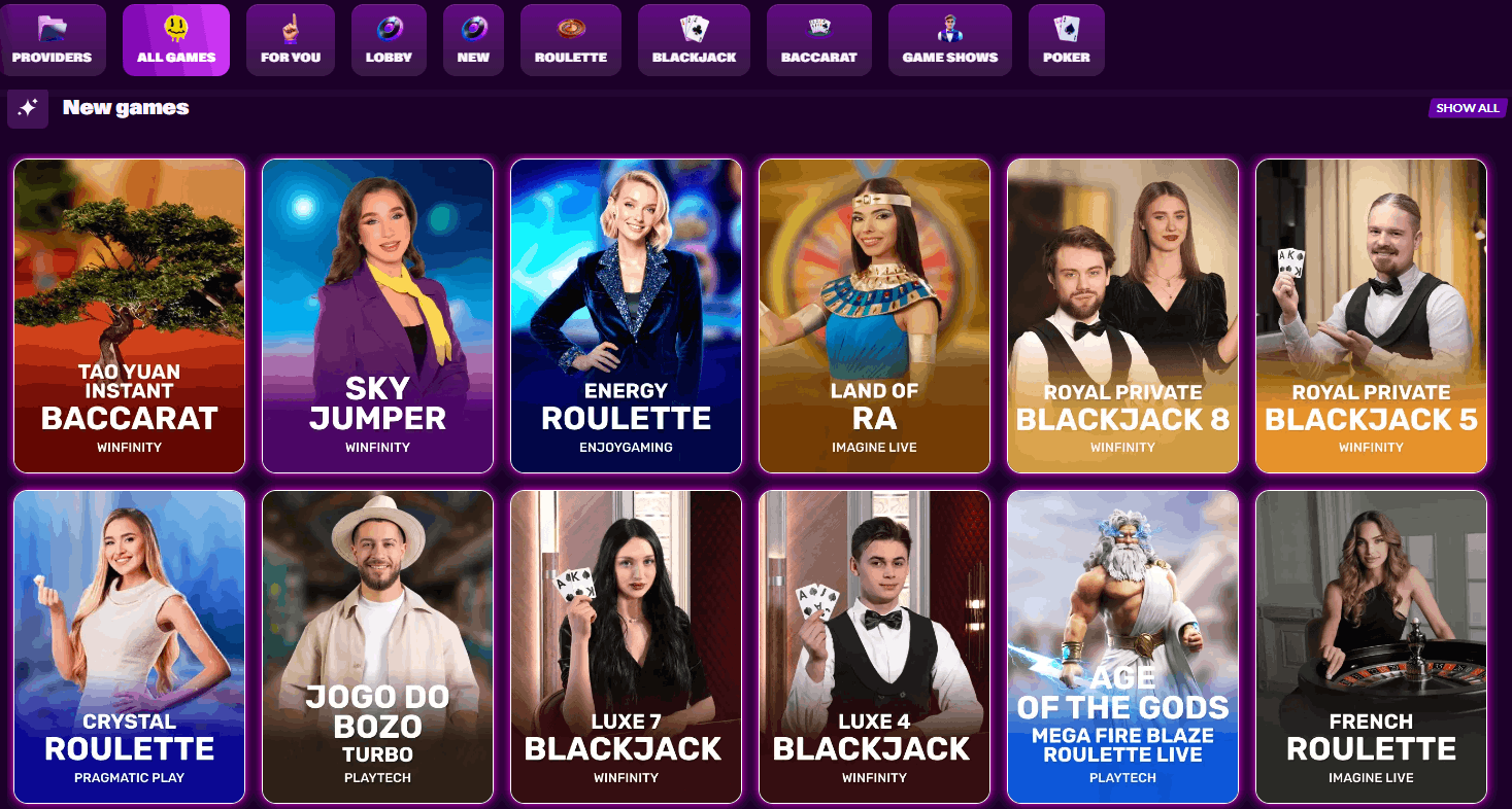 Slotrave Casino live dealers