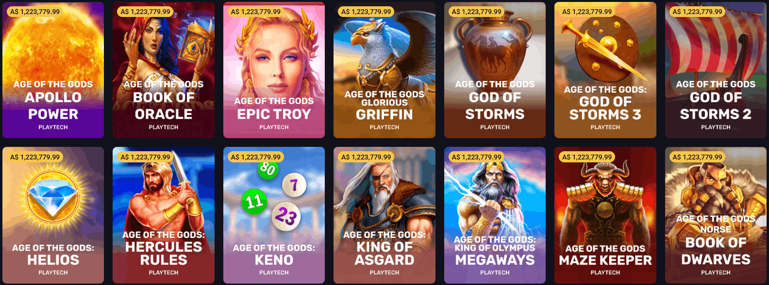 RollXO Casino jackpot games