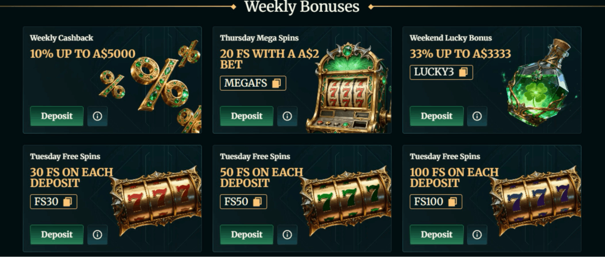 FairCrown Casino Bonuses