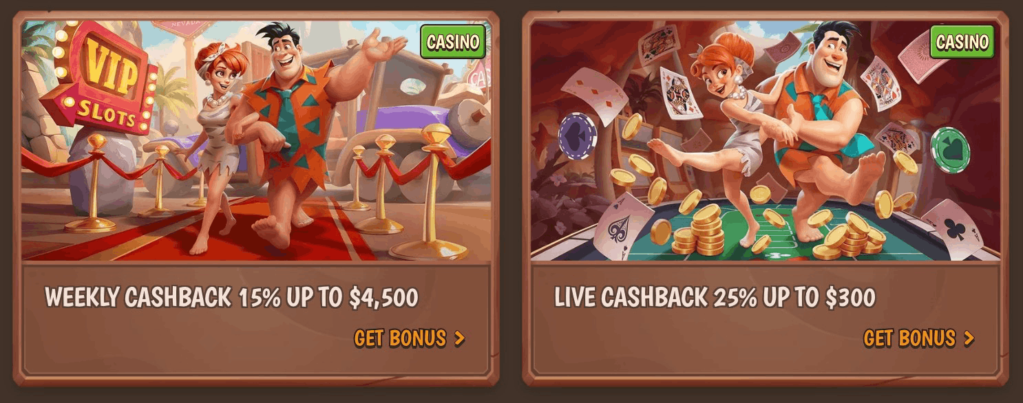 Stonevegas Casino cashback bonuses