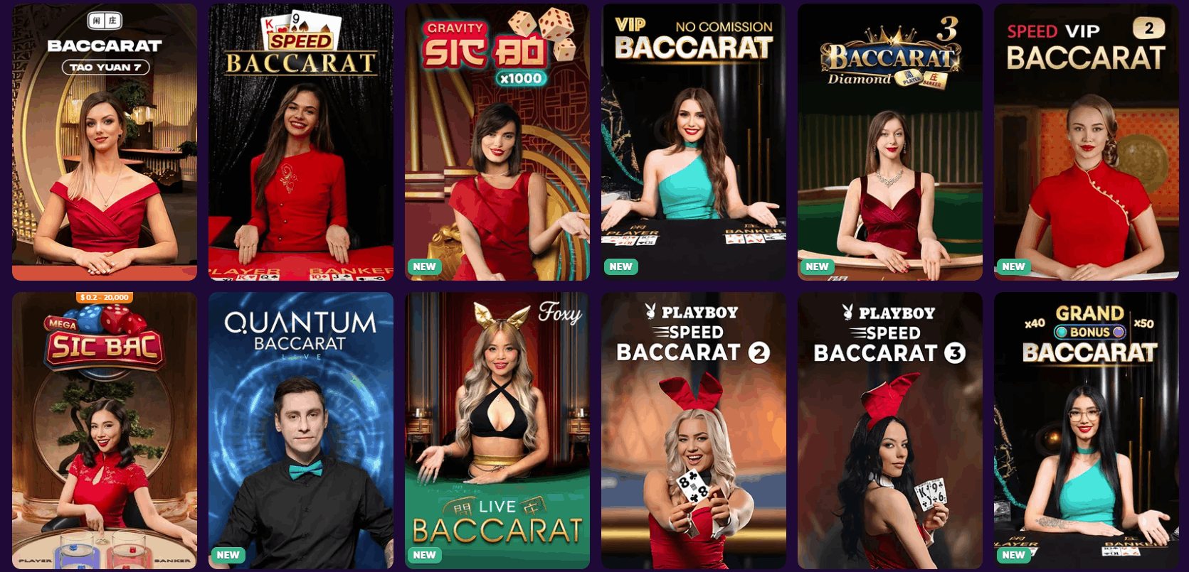 KingMaker Casino baccarat games